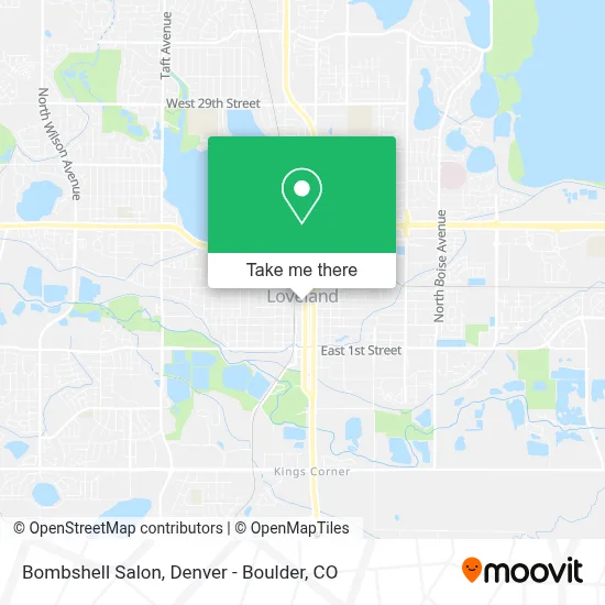 Bombshell Salon map