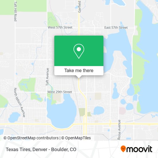 Mapa de Texas Tires