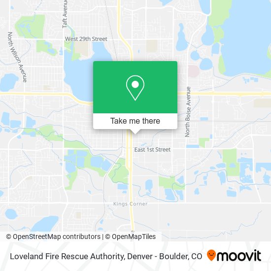 Mapa de Loveland Fire Rescue Authority