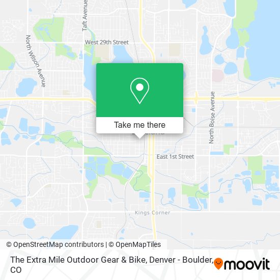 Mapa de The Extra Mile Outdoor Gear & Bike