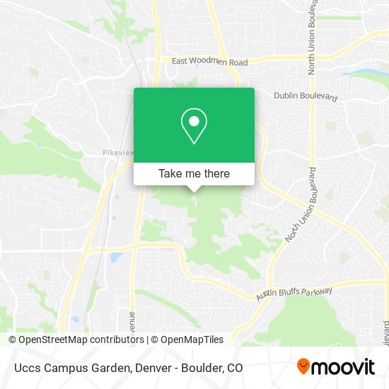 Mapa de Uccs Campus Garden