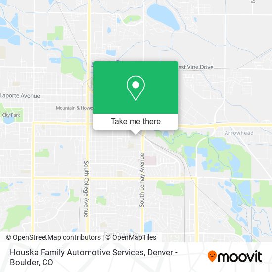 Mapa de Houska Family Automotive Services