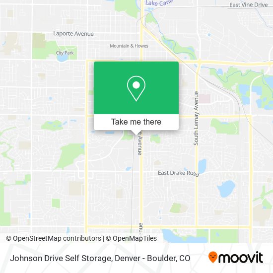 Mapa de Johnson Drive Self Storage