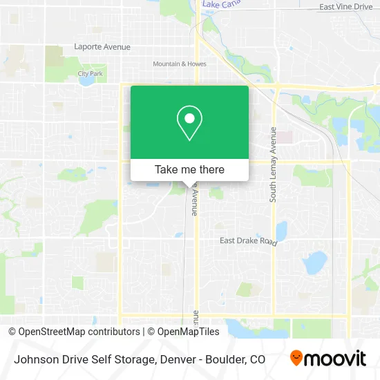 Johnson Drive Self Storage map