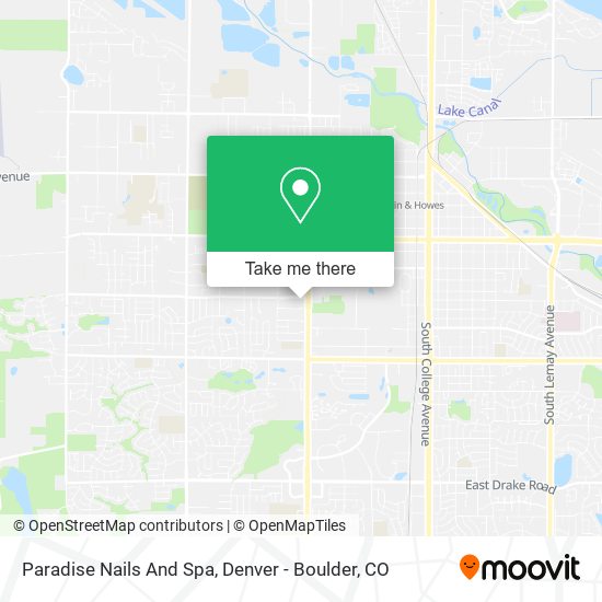 Paradise Nails And Spa map