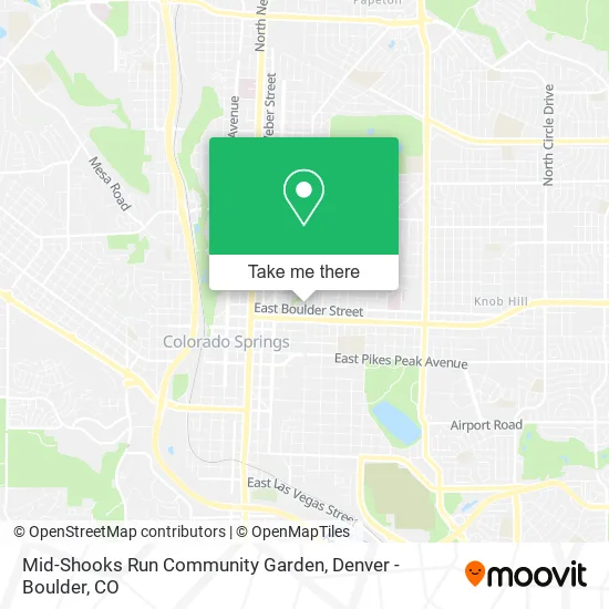 Mid-Shooks Run Community Garden map
