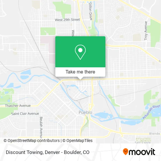 Discount Towing map