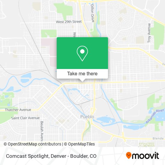 Mapa de Comcast Spotlight