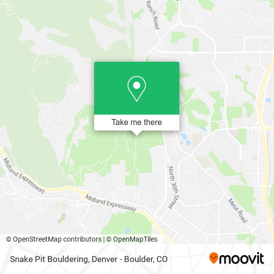 Snake Pit Bouldering map