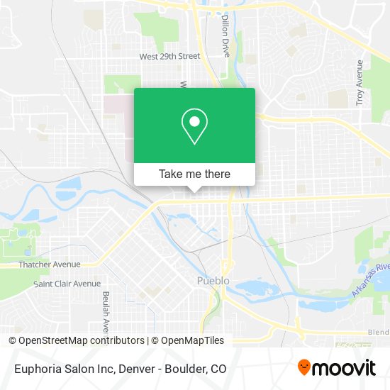 Euphoria Salon Inc map