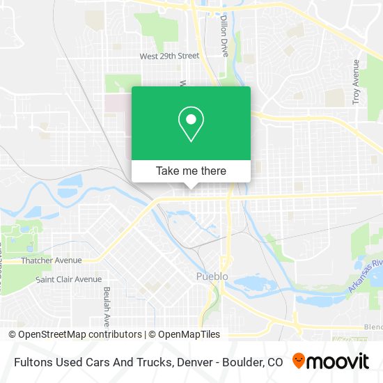 Fultons Used Cars And Trucks map