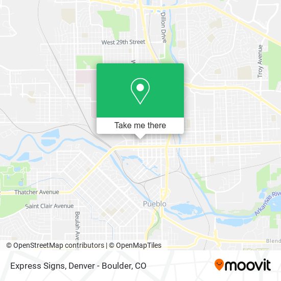 Mapa de Express Signs