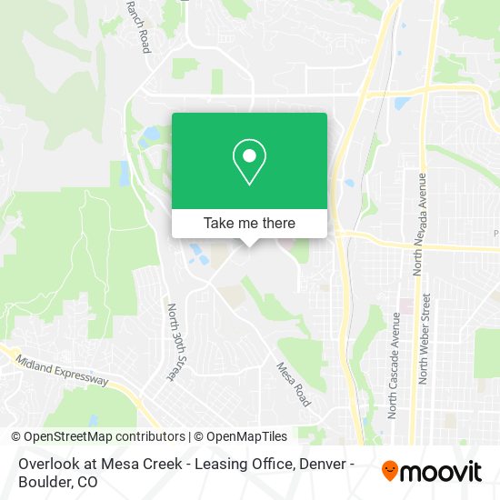 Overlook at Mesa Creek - Leasing Office map