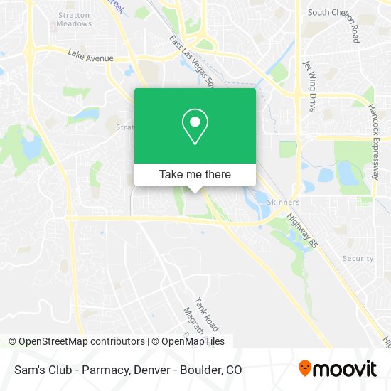 Mapa de Sam's Club - Parmacy