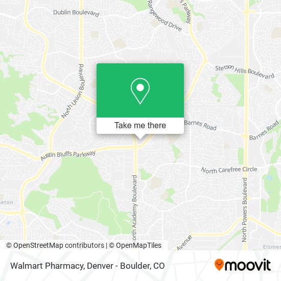 Mapa de Walmart Pharmacy