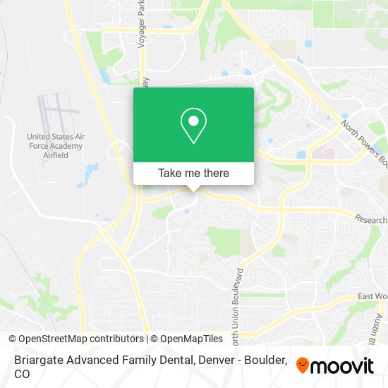 Briargate Advanced Family Dental map