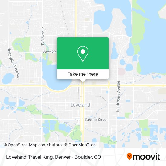 Loveland Travel King map