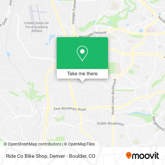 Ride Co Bike Shop map