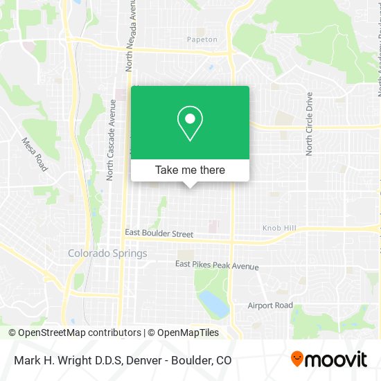 Mark H. Wright D.D.S map