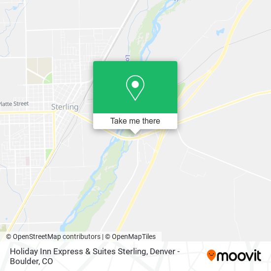 Holiday Inn Express & Suites Sterling map