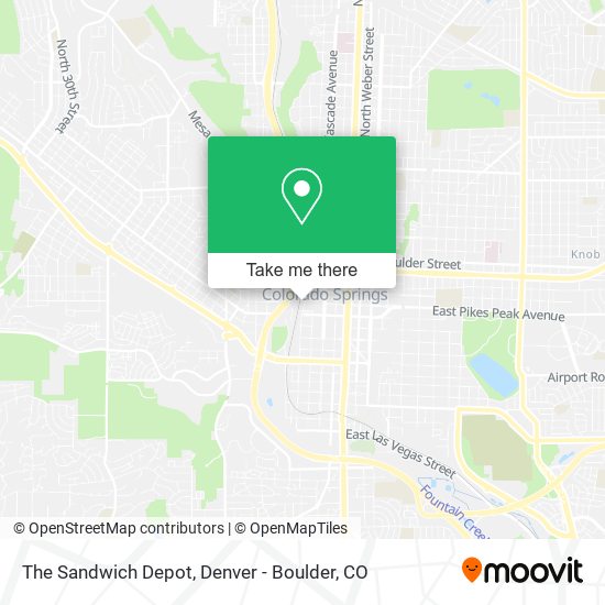 Mapa de The Sandwich Depot