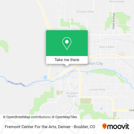 Fremont Center For the Arts map