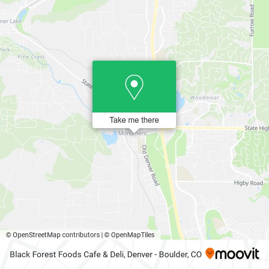 Mapa de Black Forest Foods Cafe & Deli