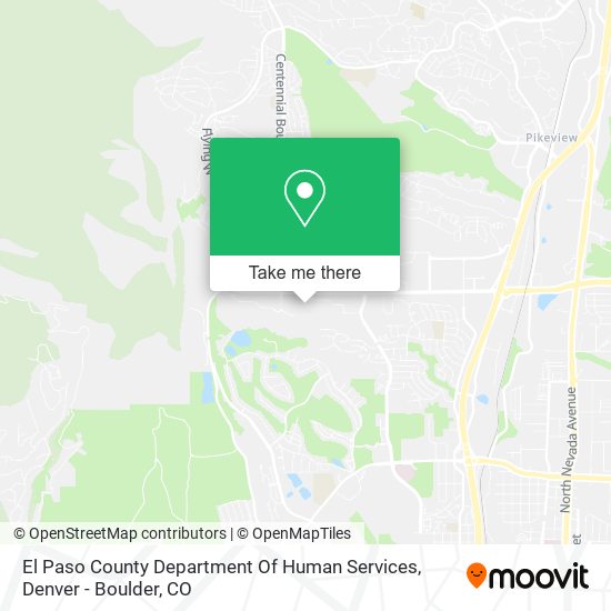 Mapa de El Paso County Department Of Human Services