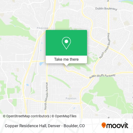 Copper Residence Hall map