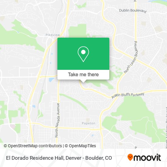 Mapa de El Dorado Residence Hall
