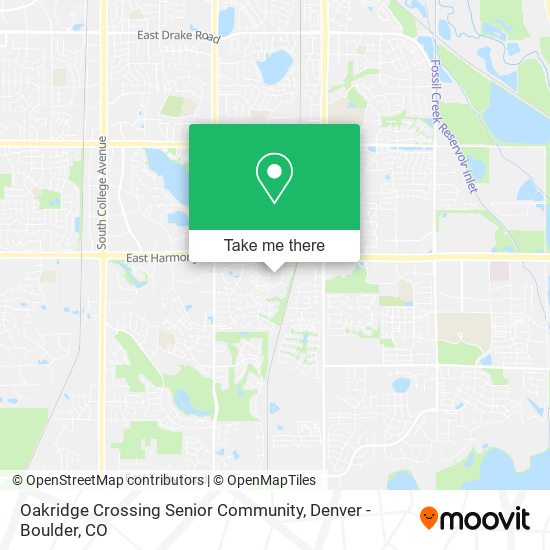 Oakridge Crossing Senior Community map