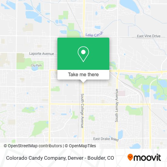 Colorado Candy Company map