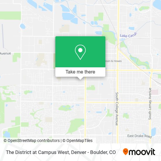 Mapa de The District at Campus West