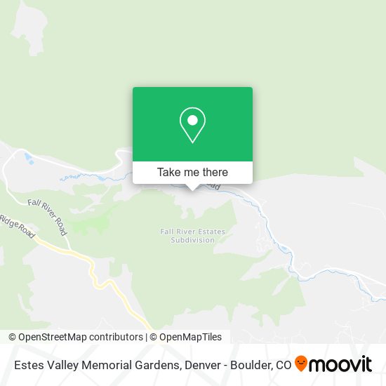 Estes Valley Memorial Gardens map