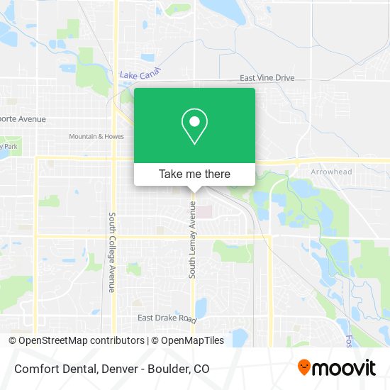 Comfort Dental map