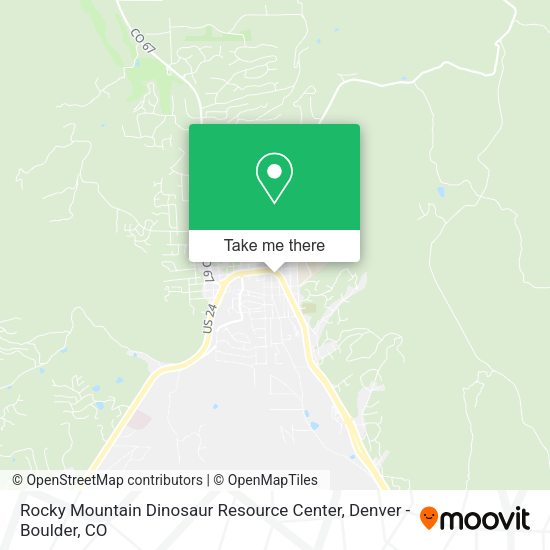Mapa de Rocky Mountain Dinosaur Resource Center
