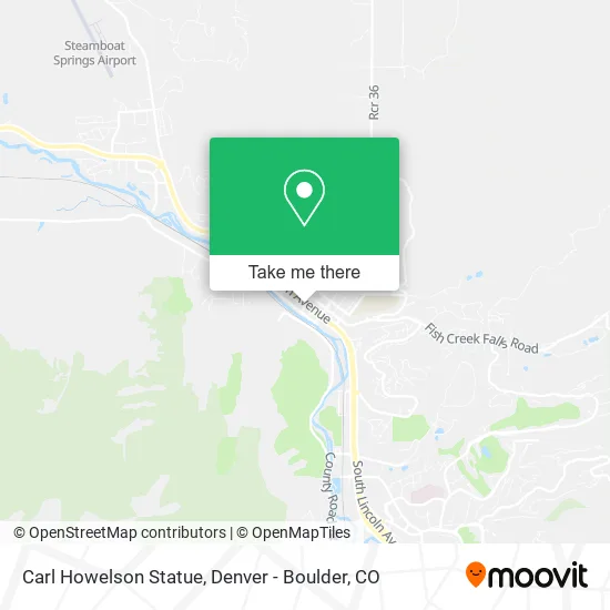 Carl Howelson Statue map