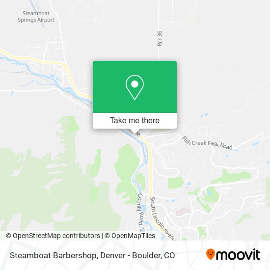 Steamboat Barbershop map