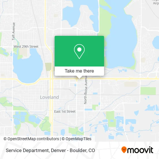 Service Department map