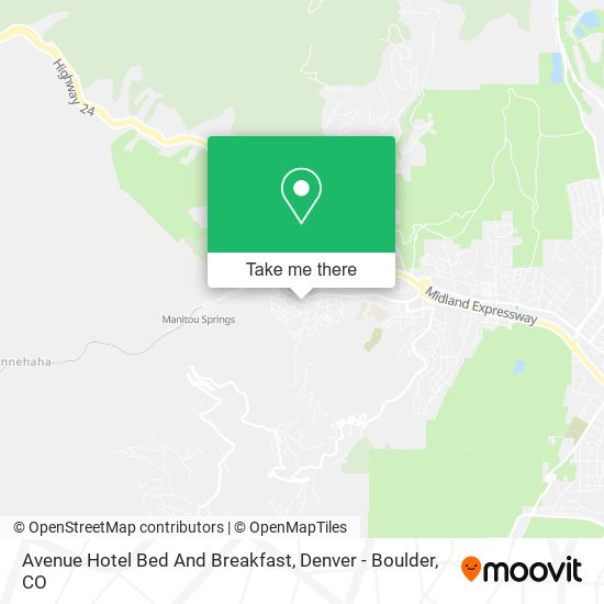 Mapa de Avenue Hotel Bed And Breakfast