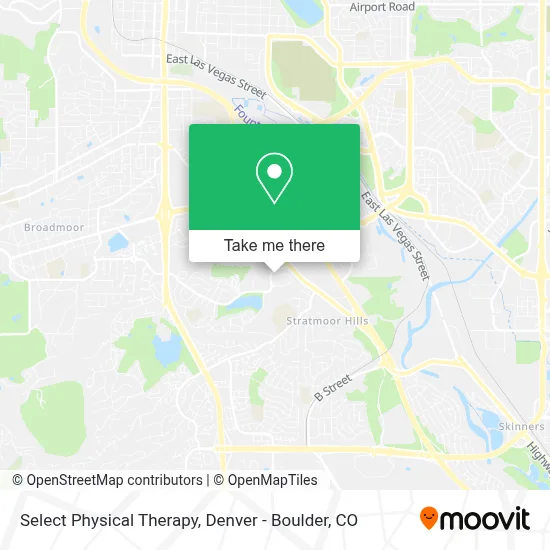 Select Physical Therapy map