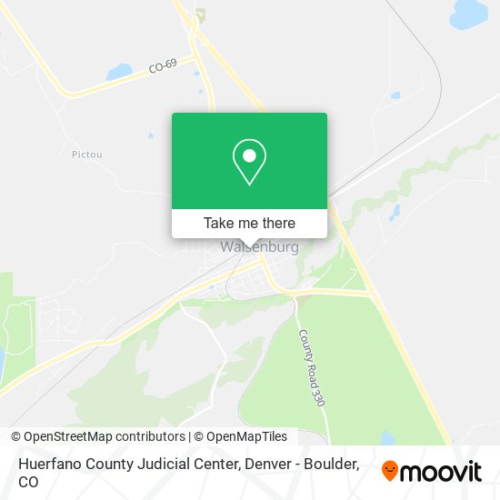 Huerfano County Judicial Center map