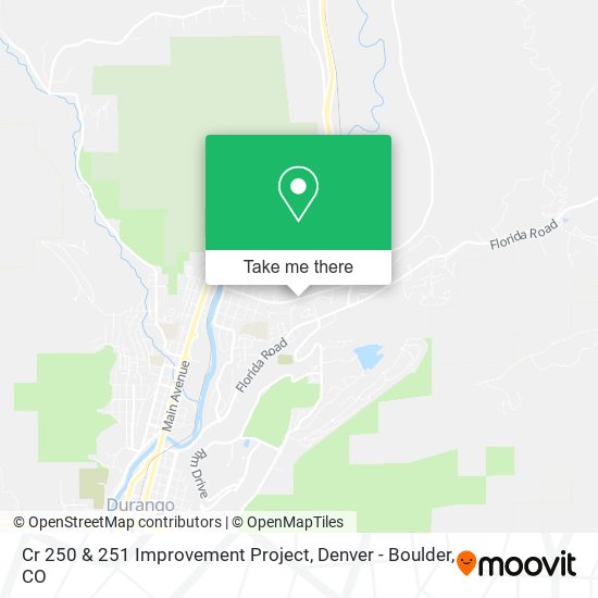 Mapa de Cr 250 & 251 Improvement Project