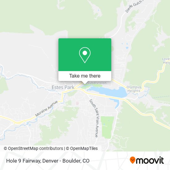 Hole 9 Fairway map