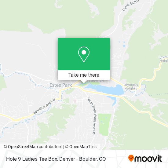 Hole 9 Ladies Tee Box map