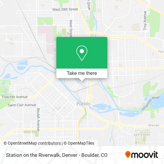 Station on the Riverwalk map