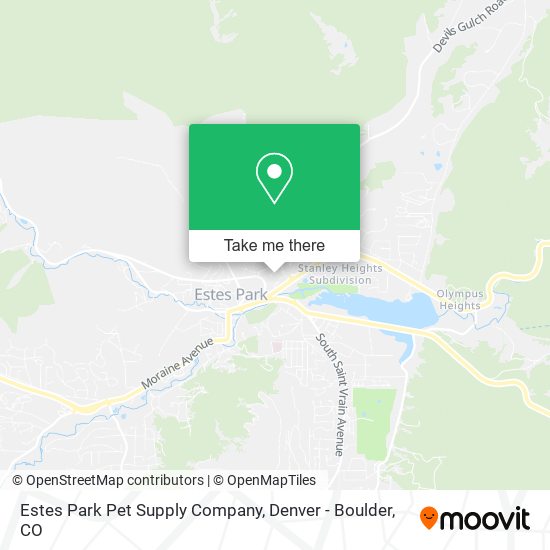 Estes Park Pet Supply Company map