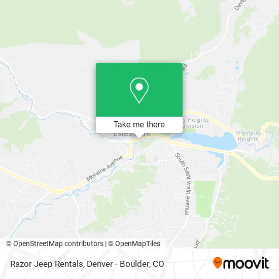 Razor Jeep Rentals map