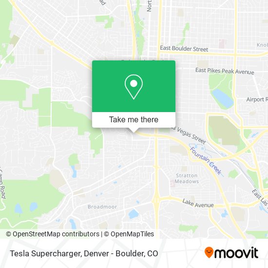 Mapa de Tesla Supercharger