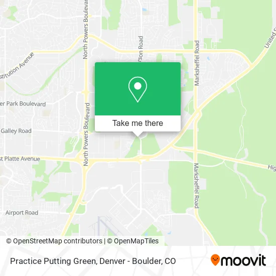 Practice Putting Green map